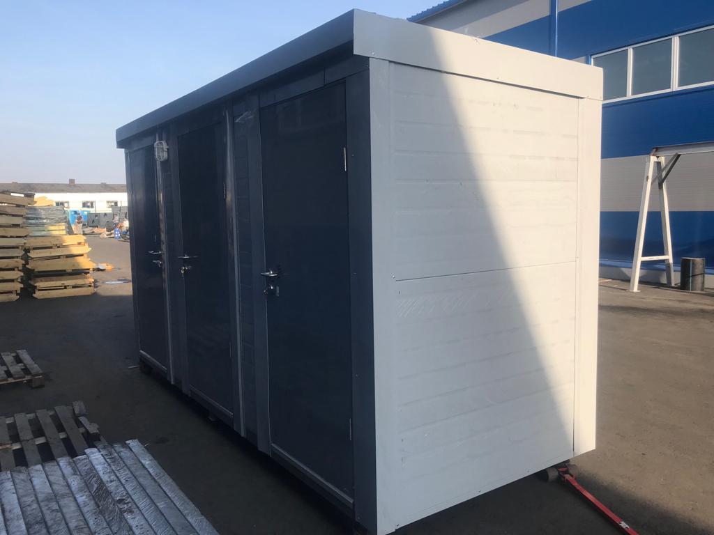 Автономный туалетный модуль ЭКОС-5 (тройной) (фото 4) в Лобне